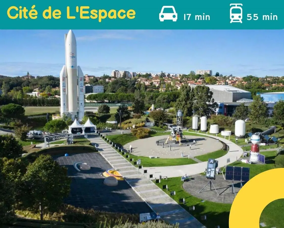 Appartement Ancely Tout Neuf Deco Aero - Parking Gratuit - Proche Blagnac Toulouse